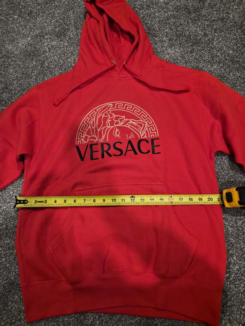 Versace Red Logo Hoodie - Picture 5 of 6